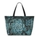 thumbnail image 2 of Fotbe Blue Color Cactus Bolsa de Viaje para Playa - Resistente al Agua, Bolsa Tote de Gran Capacidad y Ligera con 7 Bolsillos para Mujeres y Hombres, 2 of 7