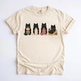 thumbnail image 2 of Black Cats Knitting T-Shirt, Funny Yarn Lover Graphic Tee, Cat Mom Gift, 2 of 3
