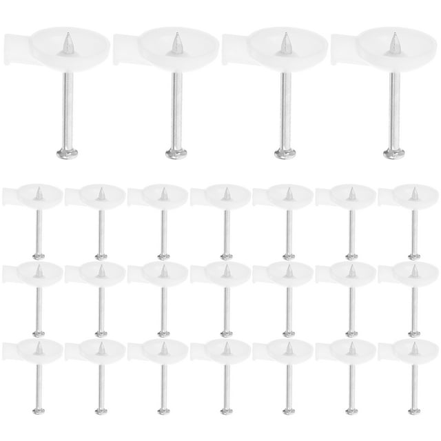 KAKOWELY cable staples 45pcs Wall Screws And Anchors Drywall Nails For Hanging Wall Decor Fix A Hole Drywall Stick Cable Staples For Electrical Wire Management