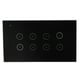 thumbnail image 4 of Interruptor táctil teledirigido, interruptor elegante del Wi Fi del interruptor elegante del apartamento del interruptor de 8 cuadrillas multifuncional, 4 of 8