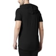 thumbnail image 2 of Hat and Beyond Men's Lightweight Hipster Ruffled Front Pocket Hooded Tee Shirt, 2 of 6