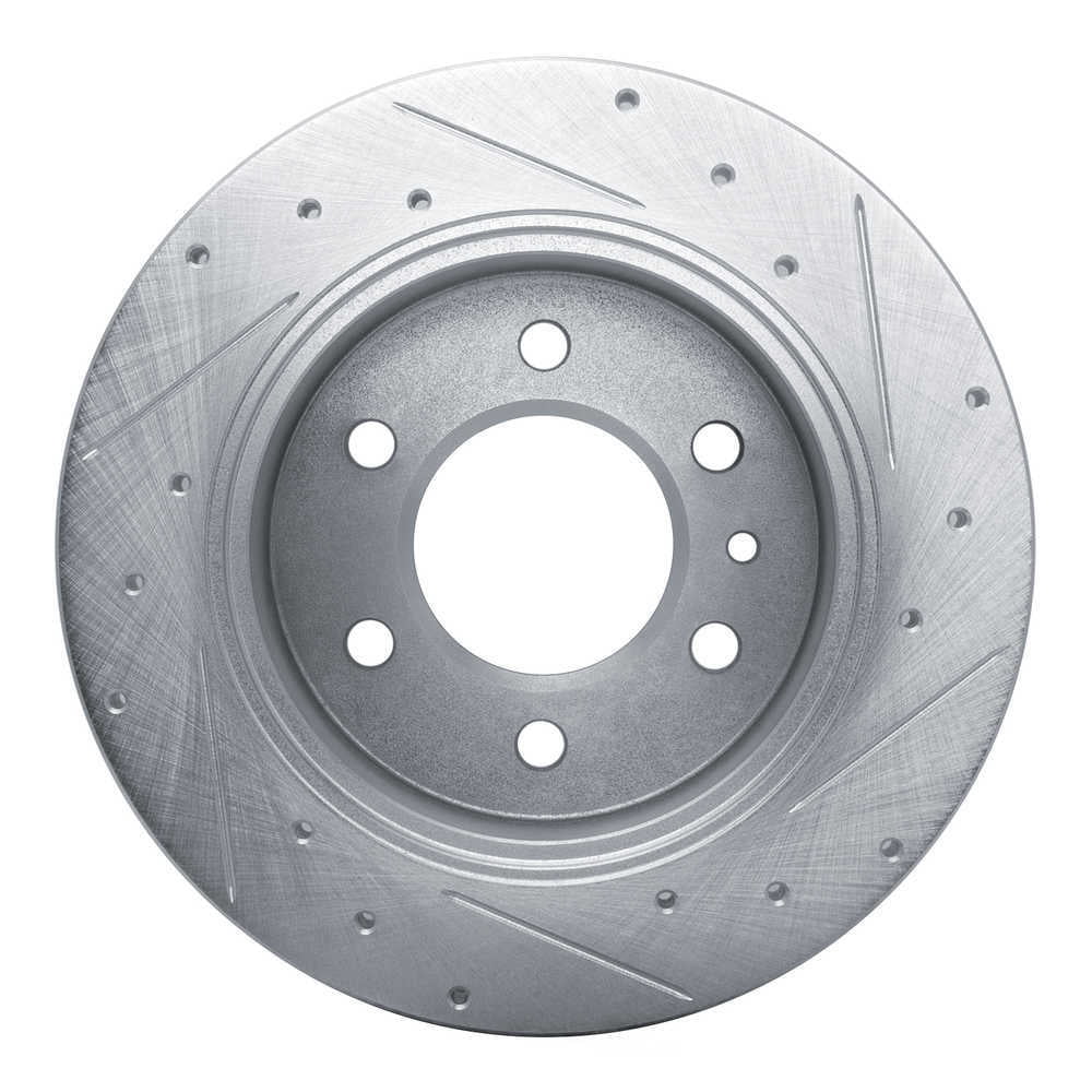 Dynamic Friction Company 631-63175L DFC Brake Rotor - Drilled And Slotted - Silver