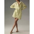 thumbnail image 5 of Raccmtaty Women Shirt Dress, Long Sleeve Turn-down Collar Button-down Solid Hollowed Fall Dress Mini Dress, 5 of 6