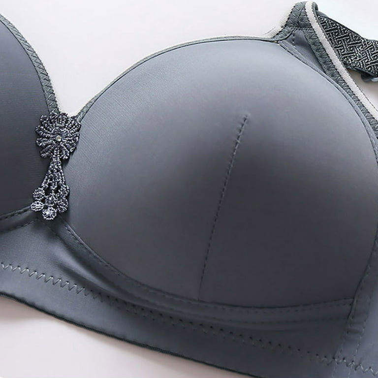 Front Closure Bras for Women Woman's Embroidered Glossy Comfortable  Breathable Bra Underwear No Rims Backless Sports Bra Sexy Maid lingerie for  Women 