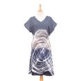 thumbnail image 5 of NOVICA Hand-painted batik cotton a-line dress, 'Chiang Mai Breeze', 5 of 7