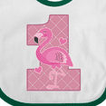 thumbnail image 4 of Inktastic First Birthday Flamingo 1 Year Old Girl Girls Baby Bib, 4 of 4