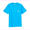 Tommy Bahama I Drive A Stick Men's Short Sleeve T-Shirt (Picasso Blue, Medium)
