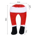 thumbnail image 4 of Navidad Santa Pierna Pegada Árbol Topper Felpa Relleno Santa Pierna Para Árbol De Navidad Puerta Ventana Decoración Scienceny HA036865-00, 4 of 6