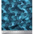 thumbnail image 1 of Soimoi Rayon Fabric Lemon Slice & Watermelon Fruits Decor Fabric Printed Yard 42 Inch Wide, 1 of 1