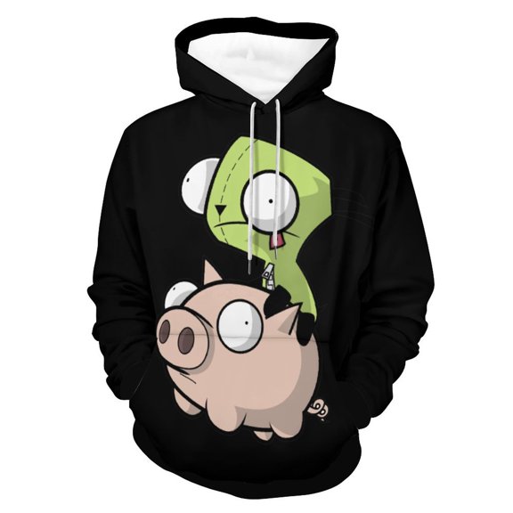 Invader Zim Hoodie Unisex 3d Novelty Hoodies Graphic Hoodies Pullover Sweatshirts For Men Women Teen 3XL