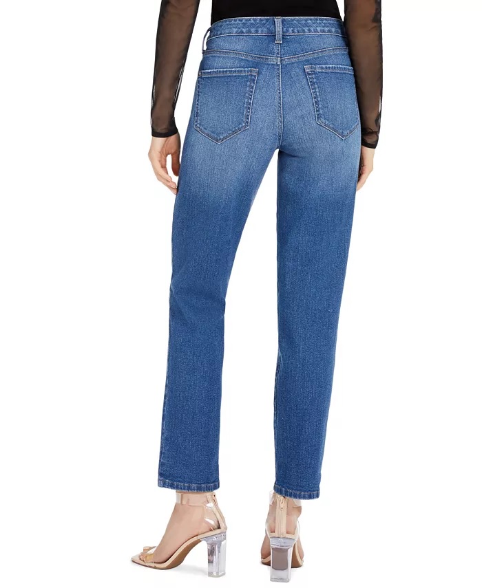 Curvy-Fit Boyfriend Jeans Blue 