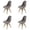 Grey, variant on Jacquard Dining Chair Covers Set of 4, Mid Century Modern Dining Room Chair Slipcovers Stretch Shell Chair Cover Lounge Armless Chair Protectors for Home Kitchen Dining Room