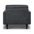 thumbnail image 6 of Hello Sofa Home Naples Mid-Century Top Grain Leather Armchair in Gray, 6 of 10