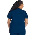 thumbnail image 5 of Dickies Balance Scrubs Top For Women V-Neck With Rib Knit Panels DK870, 5 of 7