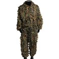 thumbnail image 2 of Maple Leaf Camo Ghillie Suit 2-Piece Hooded Training Uniform Forest Hunting Clothes, 2 of 8