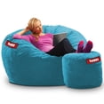 thumbnail image 2 of Puff Baggy 2 en 1 Cama Matrimonial Taburete Turquesa 140 x 180 cm, 2 of 4