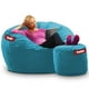 thumbnail image 2 of Puff Baggy 2 en 1 Cama Matrimonial Taburete Turquesa 140 x 180 cm, 2 of 4