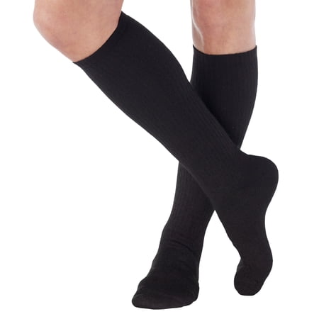 Made in USA - Unisex Compression Stockings for Swelling 8-15mmHg - Black, Small