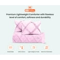 thumbnail image 3 of SGI California King Diamond Ruffle Comforter Set Microfiber 3 Piece Pink, 3 of 5