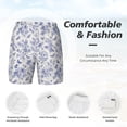 thumbnail image 3 of Balery Floral Butterfly Mens Swim Trunks Swim Shorts for Men Quick Dry Inseam Beach Shorts with Compression Liner Pocket-XX-Large, 3 of 9