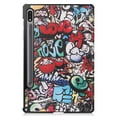 thumbnail image 2 of Allytech Galaxy Tab S9 X710 Case 11", PU Leather Hard Back Cover Auto Sleep Wake Shockproof Protective Kickstand Slim Case Shell for Samsung Galaxy Tab S9 11" - Graffiti, 2 of 8