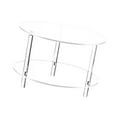 thumbnail image 4 of Mesa auxiliar de acrílico transparente, mesa auxiliar compacta para bebidas, mesita de noche, mueble de noche, fácil montaje para sala de estar, baño Diámetro 40 cm de altura 40 cm, 4 of 8