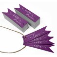 thumbnail image 3 of Inkdotpot Pack Of 100 Made With Love Text Favor Paper Tags Craft Real Silver Foil Hang Tags, 3 of 6