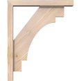thumbnail image 3 of Ekena Millwork 3 1/2"W x 18"D x 22"H Merced Block Smooth Bracket w/ Offset Brace, Douglas Fir, 3 of 25