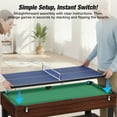 thumbnail image 4 of FUNTOK 4 in 1 Game Table with Ping Pong, Air Hockey, Foosball, Pool, 48'' Multi Game Table with All Accessories & Storage, Combo Game Table for Adults Kids Family Home Game Room, 4 of 9