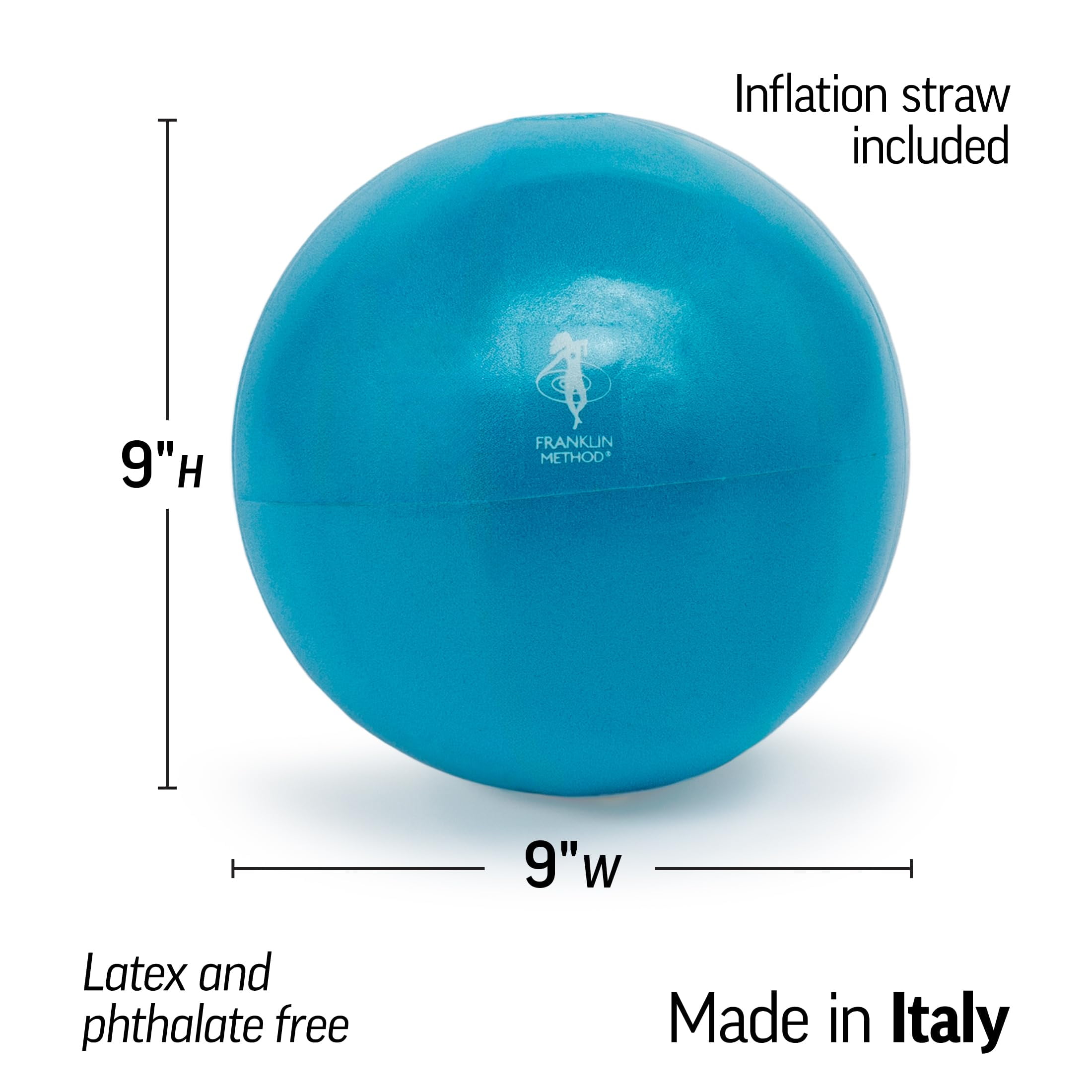 OPTP Franklin Method Air Ball – Inflatable Soft 9” Exercise Ball