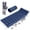 Blue, variant on Fenbeli Heavy Duty Camping Cot with Mattress for Adults, Folding Cot Bed, Portable Sleeping Cot for Camping Travel Outdoor Tent Home Guest, Gray