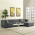 thumbnail image 2 of Mingle 4 Piece Upholstered Fabric Sectional Sofa Set by Modway, 2 of 5