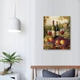 thumbnail image 3 of ARISTURING Vineyard Wall Art, Red & White Wine Decor, Cheese & Grapes, Scenic Kitchen or Dining Room Artwork, Premium Gallery Wrapped Canvas, Ready to Hang,16x20 inch, 3 of 4