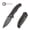 Black and Tan and Orange, variant on CIVIVI Vyrent Pocket Knife Folding Knife with 3.48" Black Stonewashed Nitro-X7 Blade Black G10 Contoured Handle C25037-1