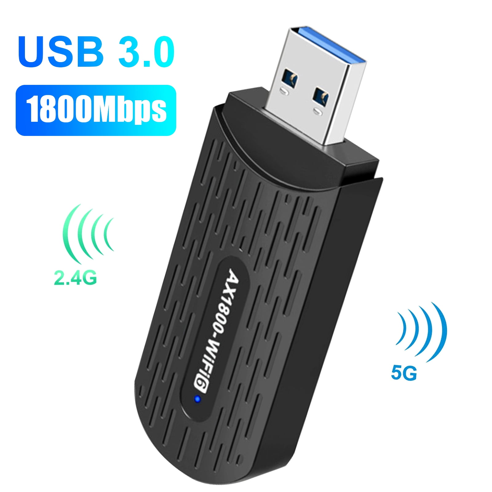 USB Wifi Adapter, 1800M USB 3.0 WiFi Adapter for PC, Desktop, Laptop, Dual Band 5G USB WiFi Dongle Wireless Network Adapter, Supports OS Windows 11/10/7 Desktop, PC, Laptop - Walmart.com