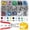 Mix Snaps-200 Sets, variant on 800PCS Metal Snaps Buttons Kit with Fastener Pliers Press Tool – Complete Snap Button Fasteners Set for DIY Crafts, Clothes, Hats & Sewing Projects