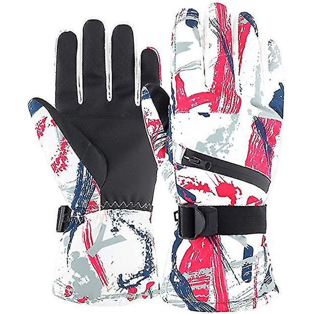 Guantes de esquí Invierno Cálido Impermeable Pantalla controlable Deportes al aire libre Adulto