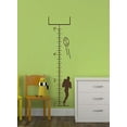 thumbnail image 4 of Football Player Growth Chart Vinyl Decals Boy Wall Stickers Art, 11x42-Inch Chocolate Brown, 4 of 6