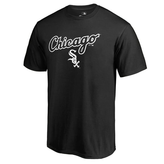 Men's Black Chicago White Sox Team Lockup T-Shirt