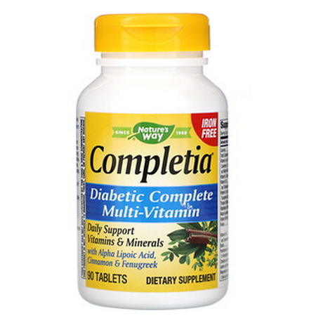 Nature's Way Completia Diabetic Multivitamin Iron Free Tablets 90.0 ea (pack of (Best Way To Stop A Migraine)
