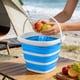 thumbnail image 4 of Cubo de agua portátil plegable para camping,senderismo,pesca,balde utilitario plegable para exteriores,ideal para la playa,viajes,coche,contenedor de plástico que ahorra espacio para lavar y, 4 of 6