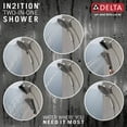 thumbnail image 4 of Delta Faucet 4-Spray In2ition Dual Shower Head with Handheld Spray, Chrome Shower Head with Hose, Handheld Shower Heads, Showerheads & Handheld Showers, Detachable Shower Head, Chrome 58467, 4 of 4