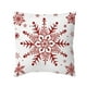 thumbnail image 2 of Funda de almohada navideña de 45 x 45 cm | Tejido de felpa corta supersuave | Diseños festivos de temporada para sofá cama | Cierre de cremallera oculta | 45 x 45 cm, 2 of 5