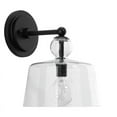 thumbnail image 5 of Eden Home 12" Transitional Metal Wall Sconce in Black and Clear, 5 of 7
