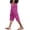 Hot Pink, variant on Linen Capri Pants for Women Side Button Tear Away Pants Post Surgery Elastic Waist Loose Fit Drawstring Summer Beach Outfits Orange S