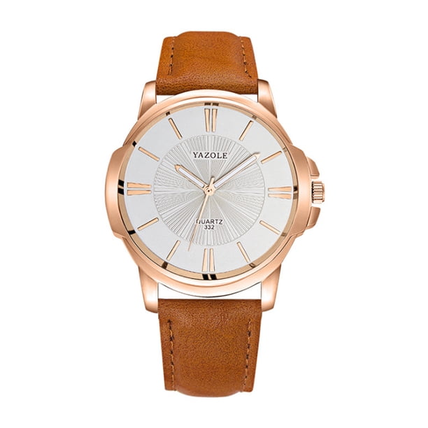 Reloj de cuarzo YAZOLE para hombre, exquisito reloj de pulsera masculino con luz azul