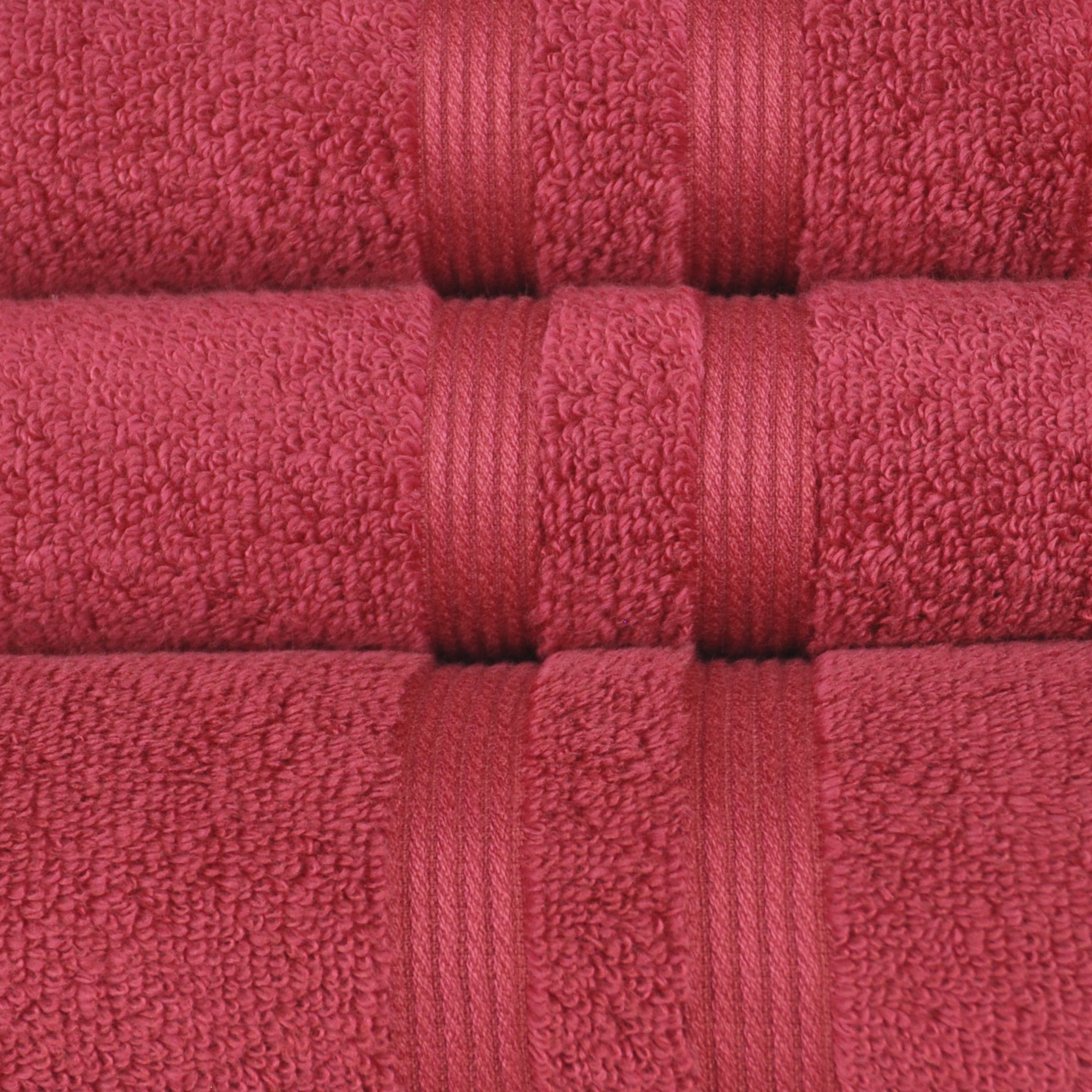 Mainstays Performance Solid 6-Piece Bath Towel Set - Red Sedona