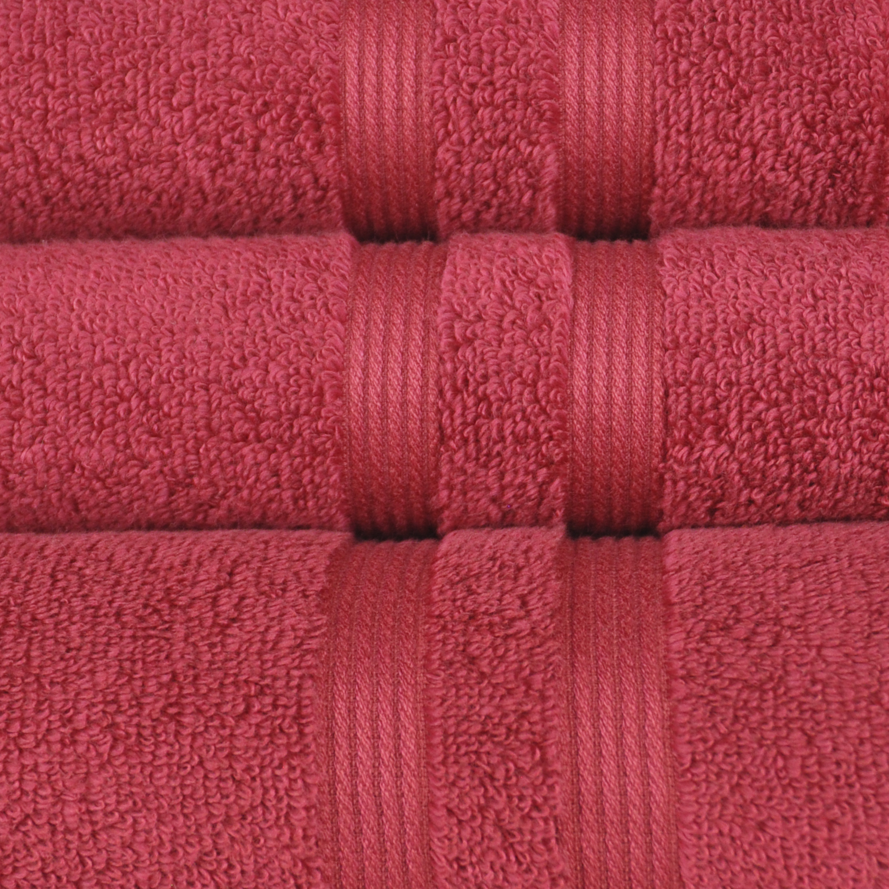 Mainstays Performance Solid 6 Piece Towel Set, Red - image 5 of 7