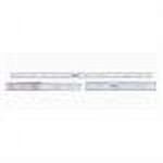 Series 182 Steel Rulers, 6 in, Wide, Stainless Steel, Inch/Metric, Rigid
