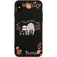 thumbnail image 1 of IBAOLE for iPhone 6 Plus/iPhone 6s Plus, Bees and Honey Pattern Cute Design Slim Yellow Liquid Silicone Soft Rubber Protective Case for Girls Children WomenSlothiPhone XR, 1 of 6